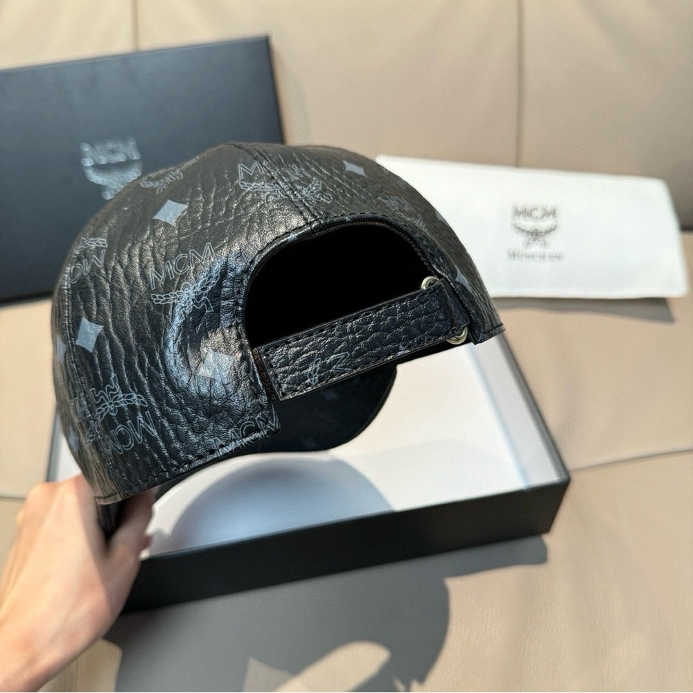 MCM letter logo pattern black baseball cap - Picture 3 of 8